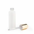 High End Empty 20Ml 30Ml Clear Glass Cosmetic Serum Bottles with Aluminium Silver Press Push Dropper